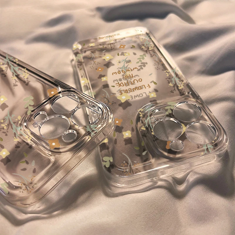 ins碎花适用iphone15/13苹果14pro爆款手机壳华为vivo小最新