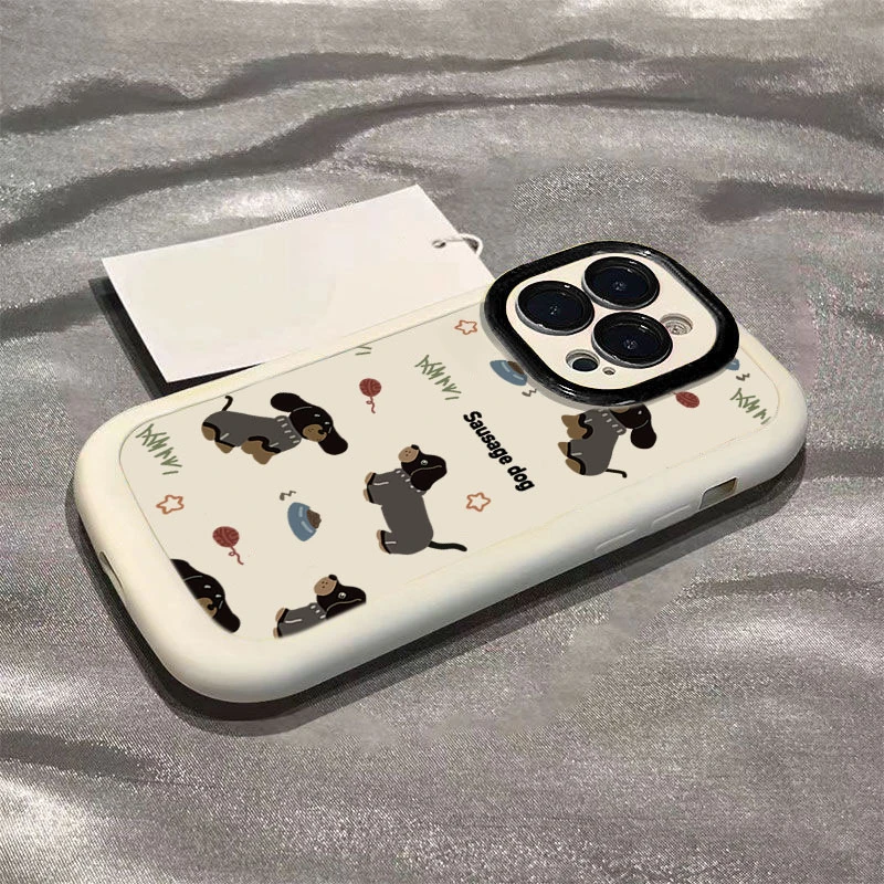 满屏小狗可爱苹果14promax手机壳高级iphone15全包13pro硅胶12_11