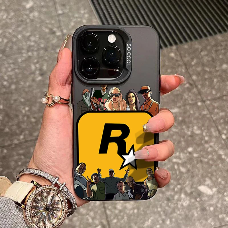 潮牌R星iPhone15_14promax手机壳新款11苹果13Pro软硅胶12防摔XS