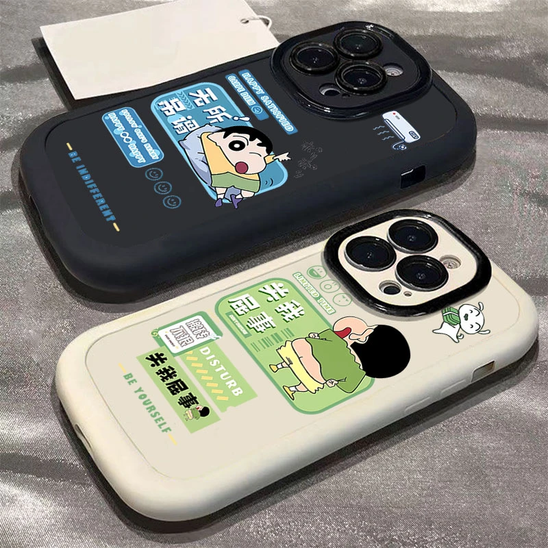 搞怪小新适用于苹果14promax手机壳iphone15全包11硅胶1312防摔
