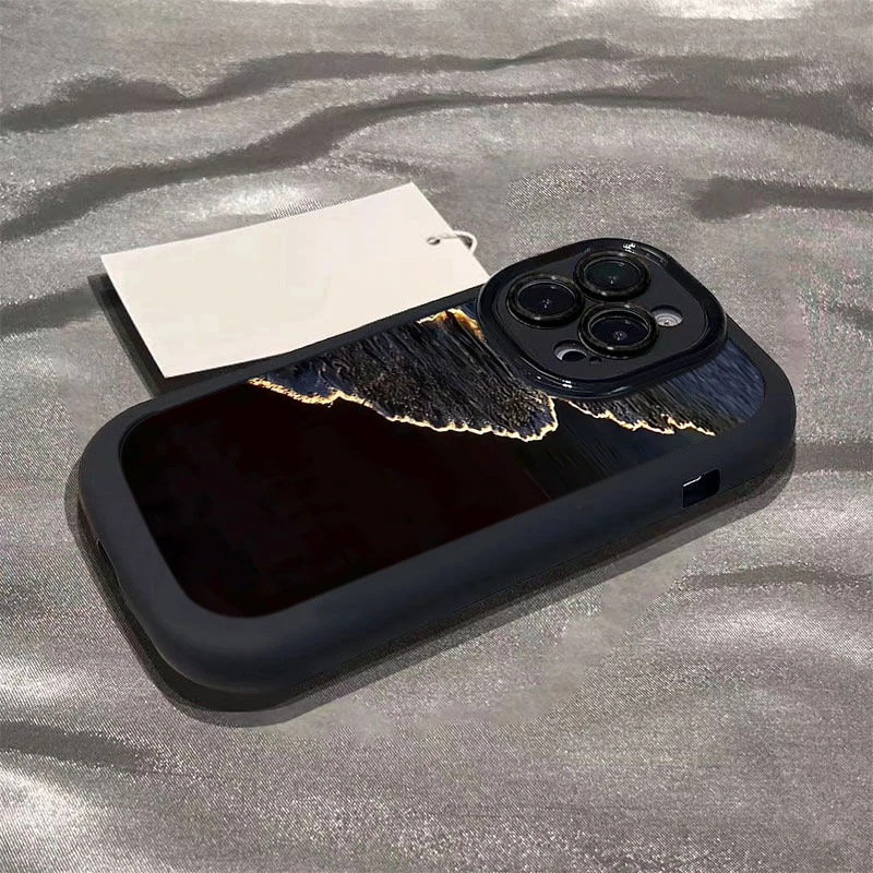 黄金海浪苹果14promax手机壳iphone15全包13硅胶13pro高级12p 11