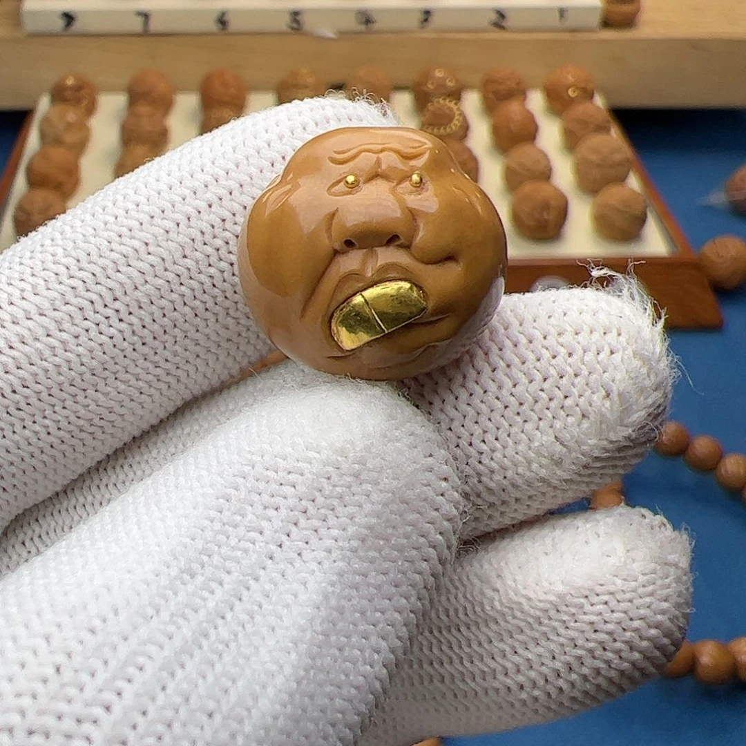 猴头核桃吊坠猴头