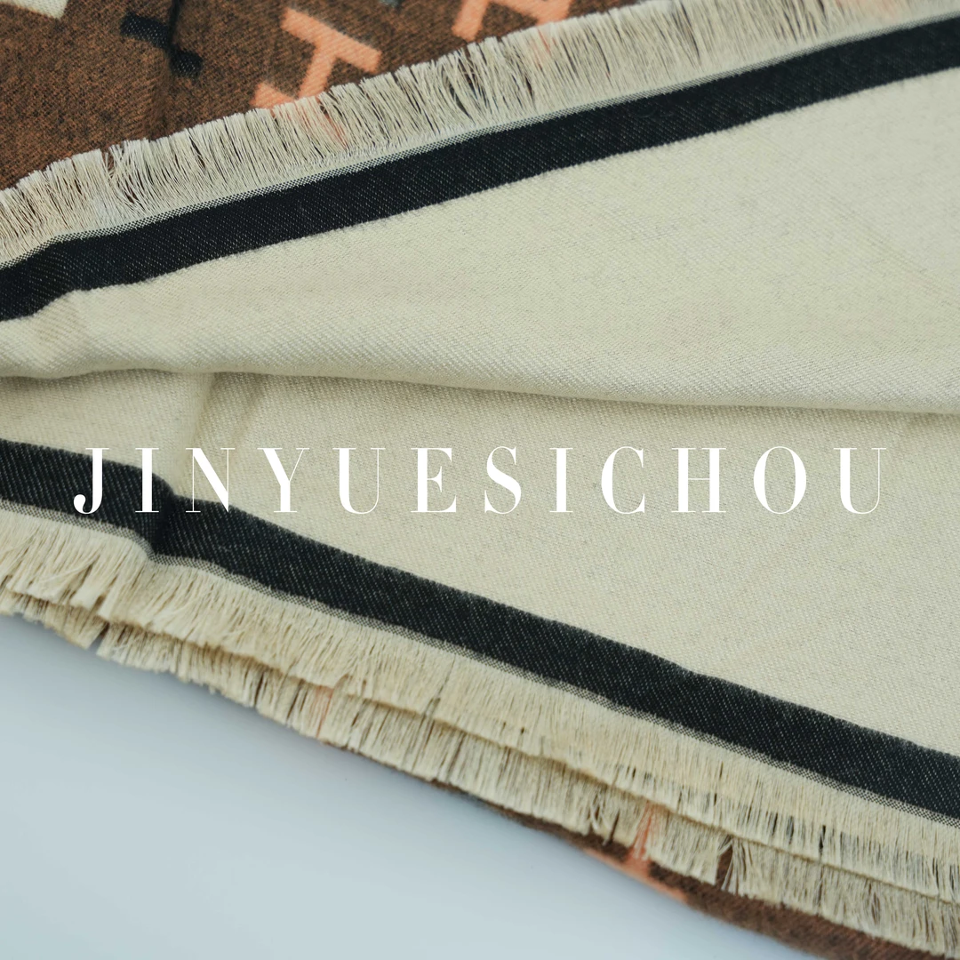 【浪漫宣言】高端秋冬新款新中式围巾披肩70*180（Z102）