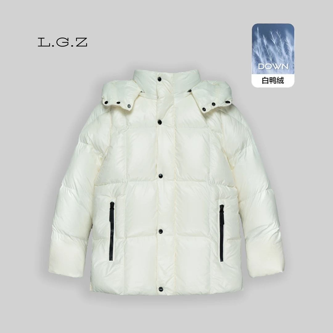 冬季新款时尚保暖白鸭绒男女同款羽绒服w9916-JS