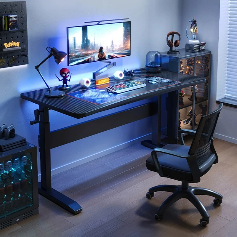 升降桌子电脑桌台式书桌学生家用写字桌儿童学习桌可升降办公桌子