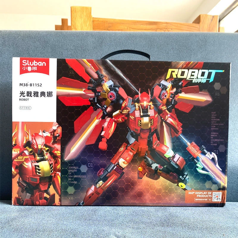 1152光戟雅典娜太平洋黑科技机甲师拼装潮玩积木玩具男孩模型
