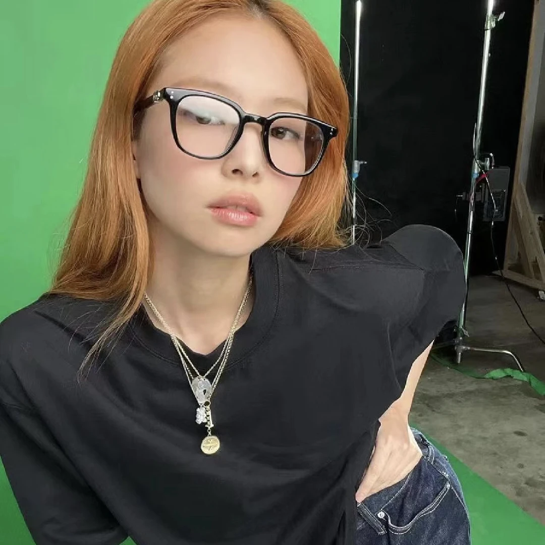 新款TR潮流眼镜框 G家双圈小红书防蓝光平光近视镜 时尚装饰框架