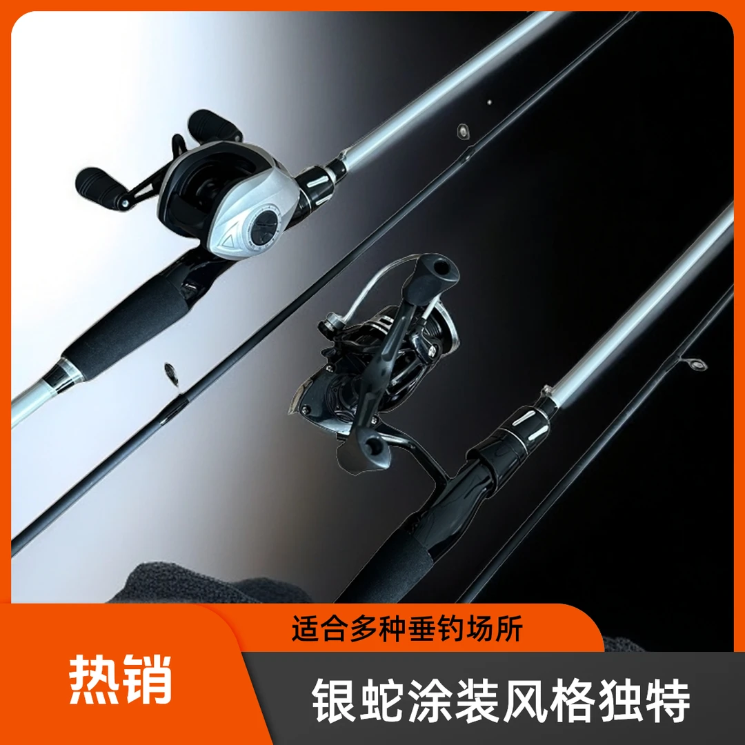 M调银蛇路亚竿套装新款微物远投翘嘴专用马口鱼竿直柄水滴轮全套