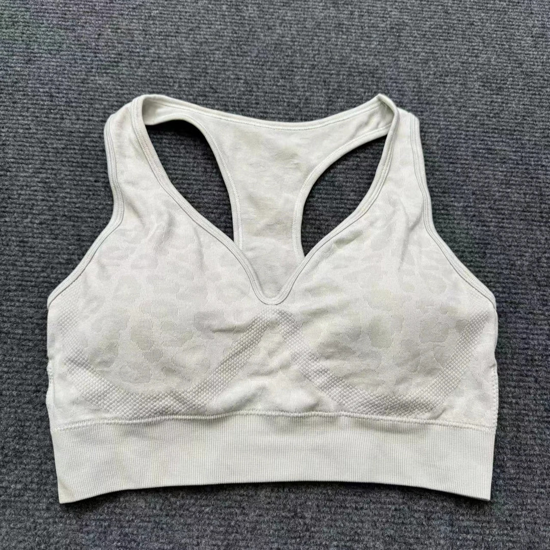 大码瑜伽针织舒适运动文胸-WX-斑马豹纹系列