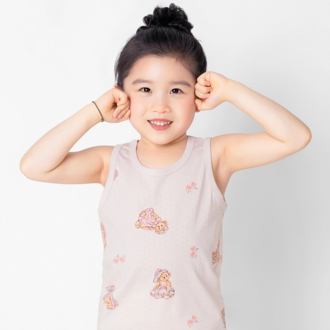 雅赞【儿童背心】圆领背心宝宝家居服轻薄柔软亲肤透气
