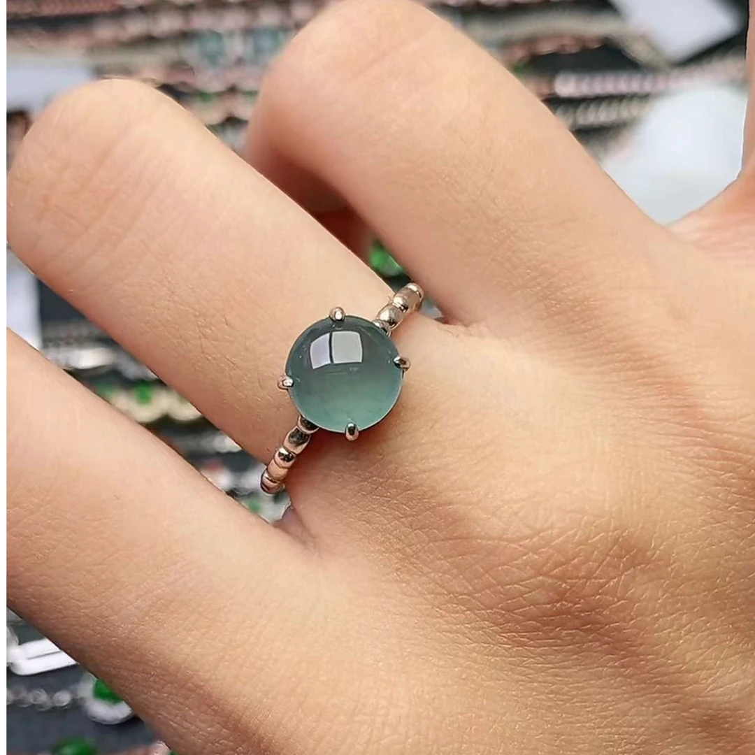 纯天然A货翡翠戒指