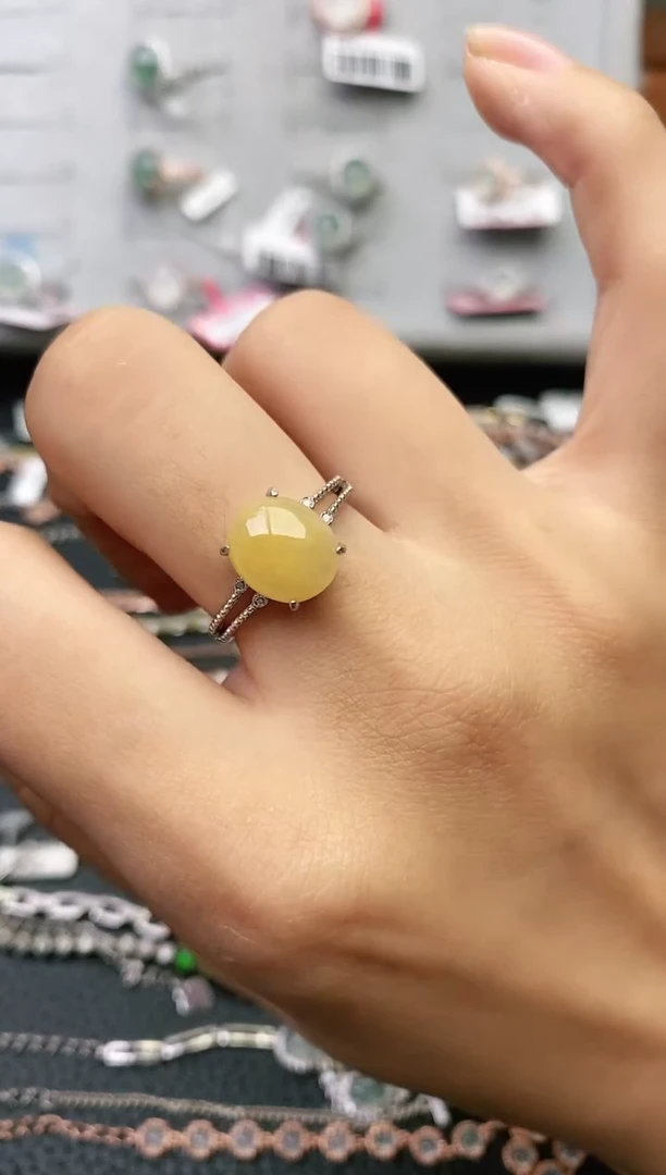 【闪购商品】翡翠戒指银S925镶嵌......