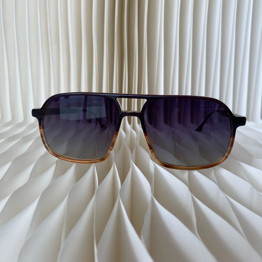 【KK同款】渐变色墨镜时尚小众个性眼镜复古街拍潮流遮阳