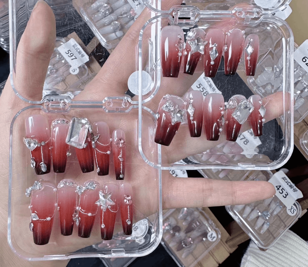 【红色高跟鞋】纯手工穿戴甲712