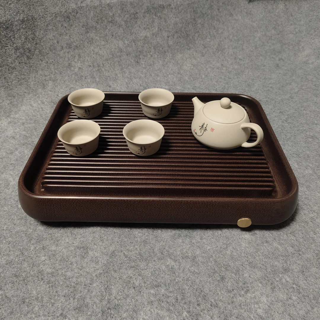 品津电木茶盘龙纹干泡盘茶托盘泡台个人小型茶盘方形简约家用沥水