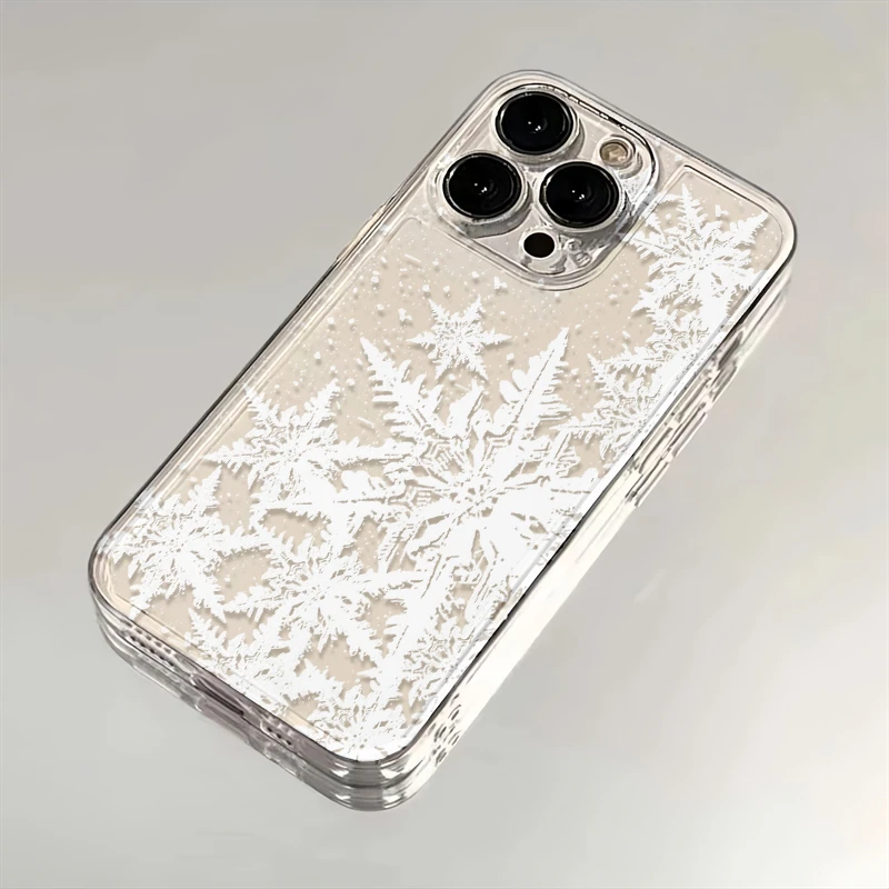 雪花苹果15pro/14promax/13/12华为小米OPPOVIVO手机壳荣耀11防摔