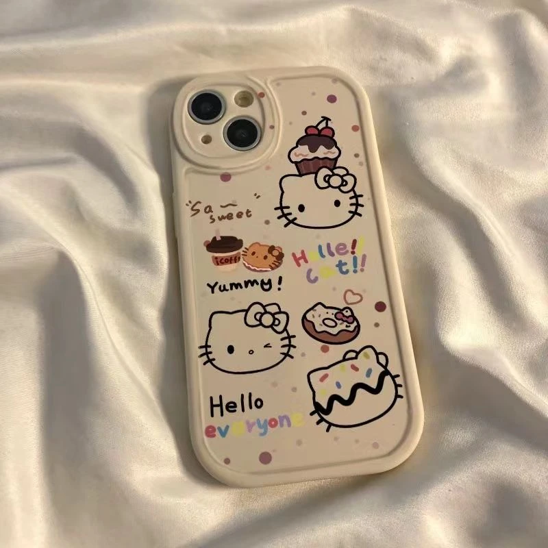 苹果14手机壳纸杯蛋糕15/13/12小米华为OPPOVIVO荣耀凯蒂猫11网红