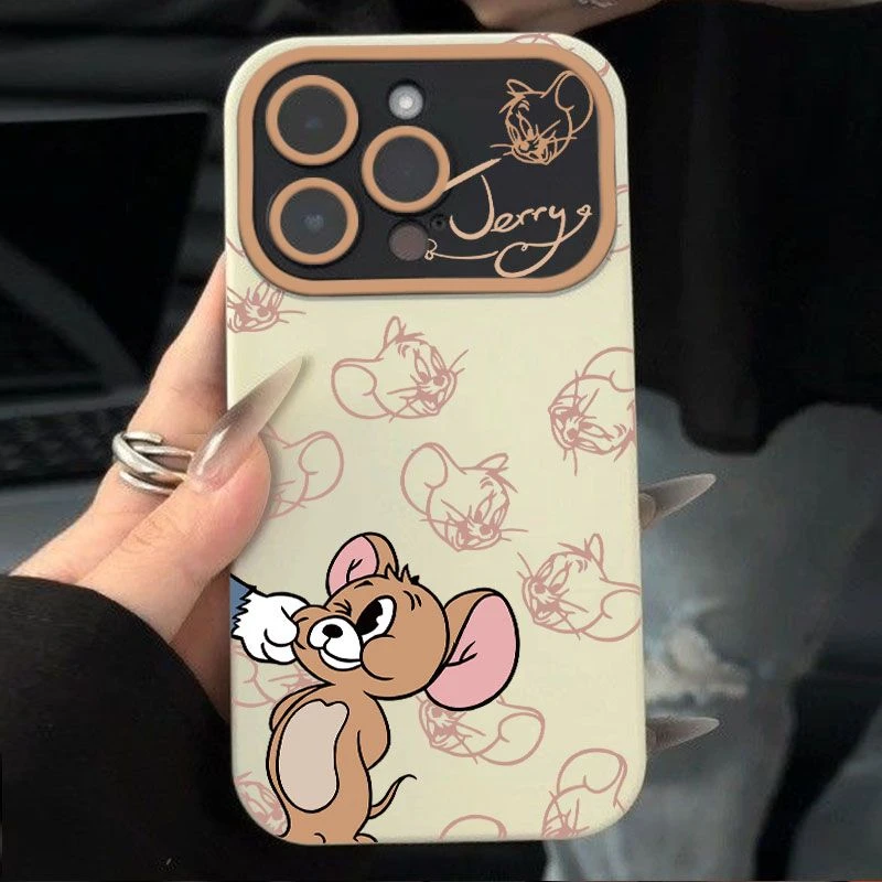 捏脸杰瑞汤姆苹果14promax手机壳15硅胶小米华为荣耀情侣OPPOVIVO
