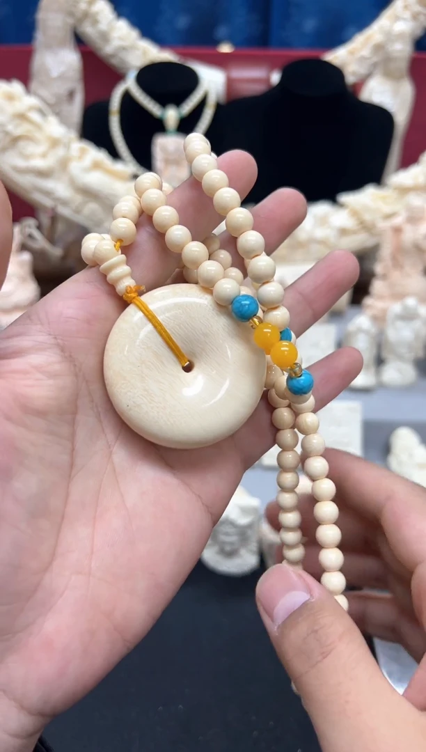 【闪购商品】骨瓷摆件小猛小犸平安扣扣加链子