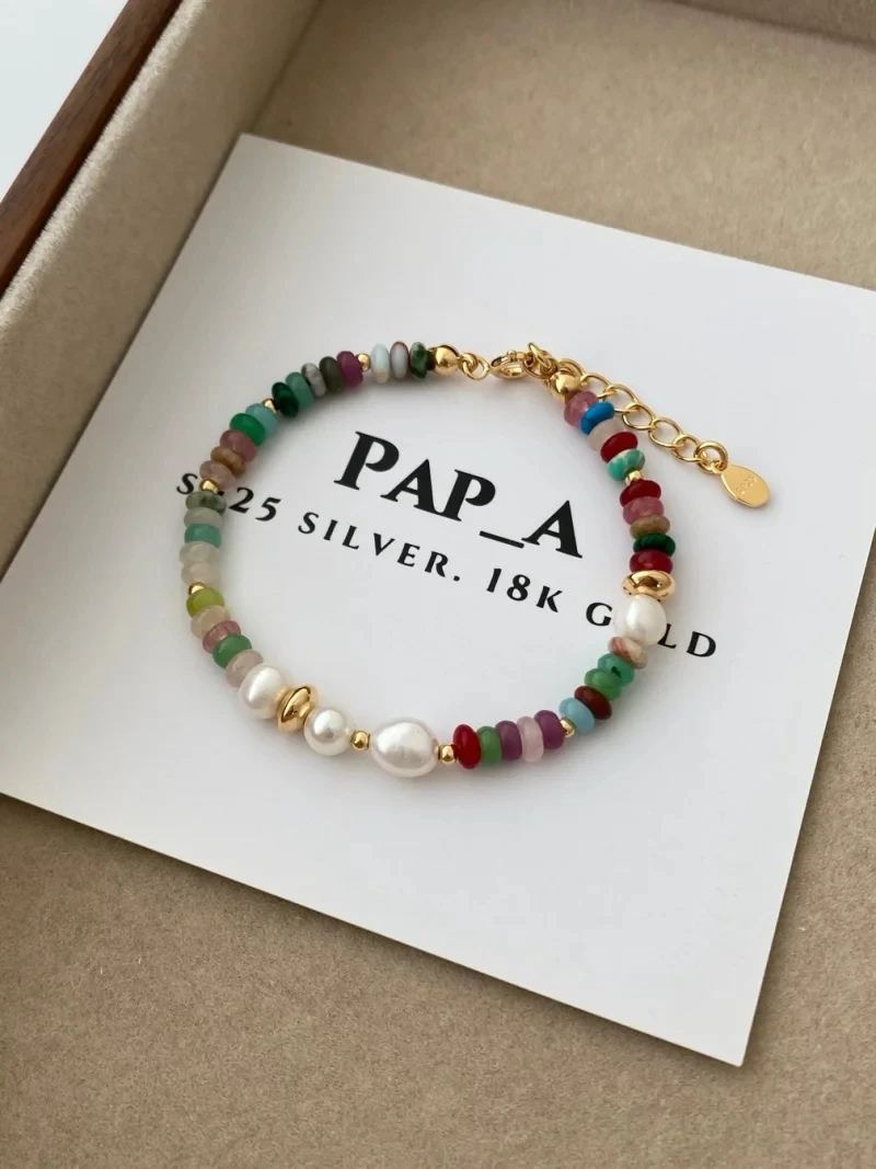 925银手链 PAPA·夏日多巴胺 炫彩手链｜16+3cm