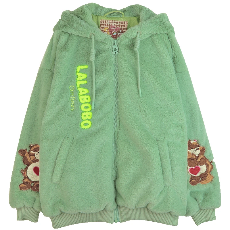 LALA爱心小熊可爱时尚毛绒外套CBBD-WSDR16