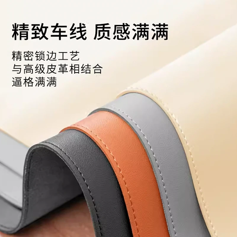 简约精密锁边鼠标垫学生办公桌垫超大号鼠标垫简约风加厚游戏桌垫