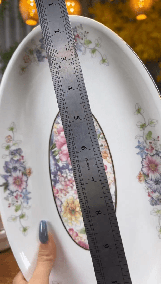【闪购商品】碗秘密花园13寸鱼盘1个