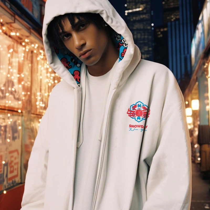 SnowDay大阪双面穿拉链卫衣Osaka limited zip reversible hoodie