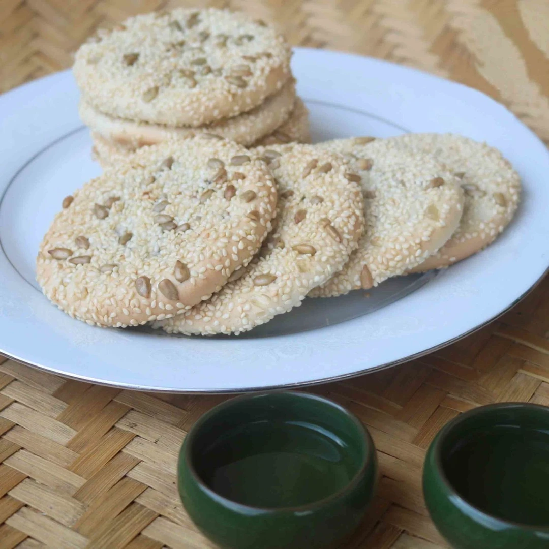 湖南特产耒阳夏塘麻饼老式五仁味小时侯的味道芝麻饼月饼