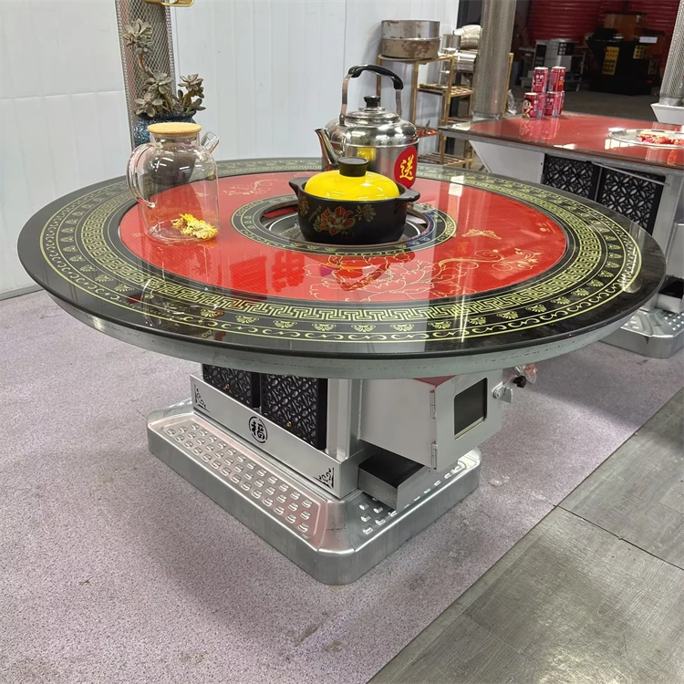 4号新款活动铸铁胆气化炉室内无烟农村取暖炉子