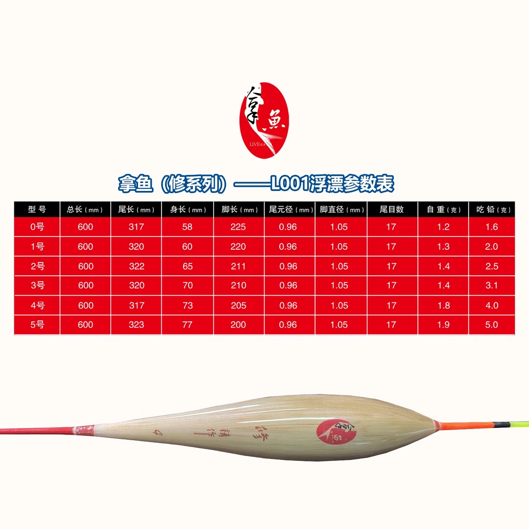 拿鱼（修）系列浮漂L001 002 C01 A58 系列