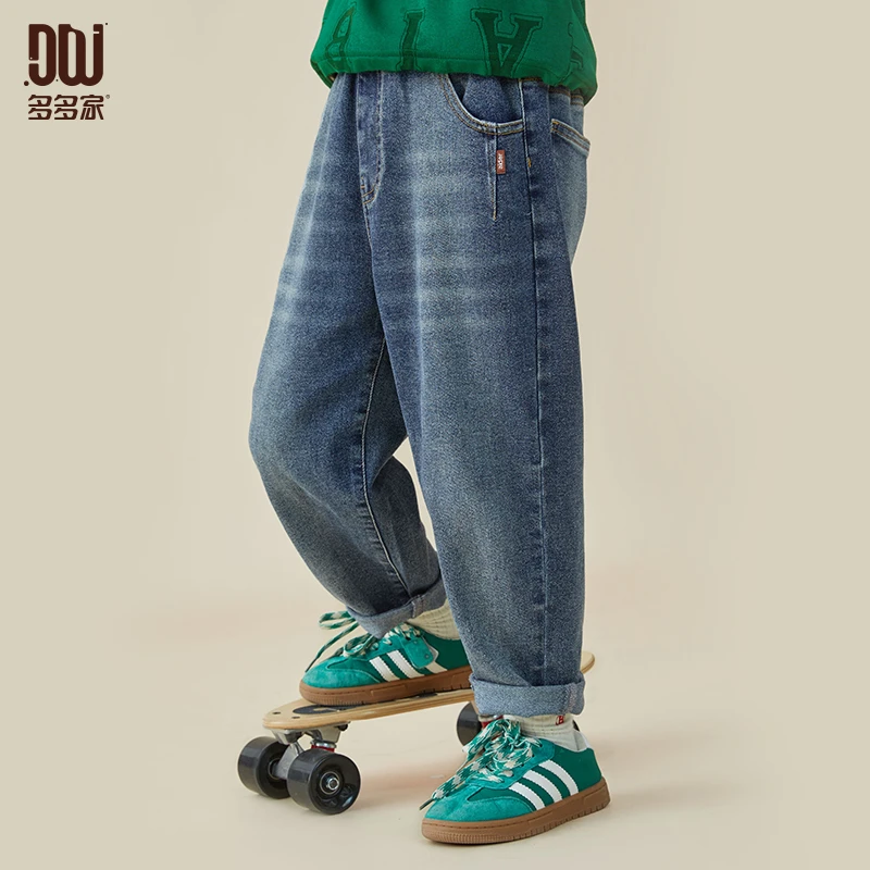 多多家8001【高货.超软水洗.竹纤维牛仔裤】前插袋车省道牛仔裤