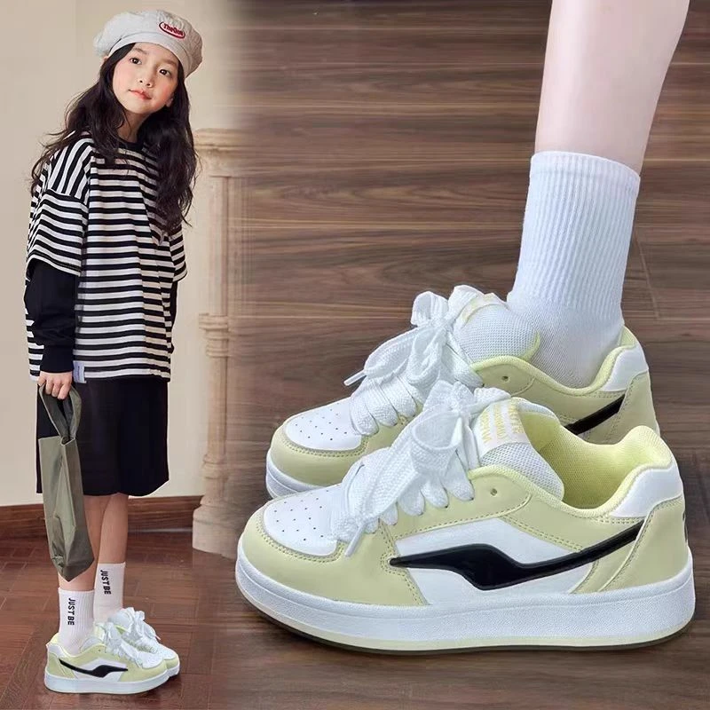 女童鞋子2024新款秋季学生板鞋中大童炸街透气运动鞋女孩春秋童鞋