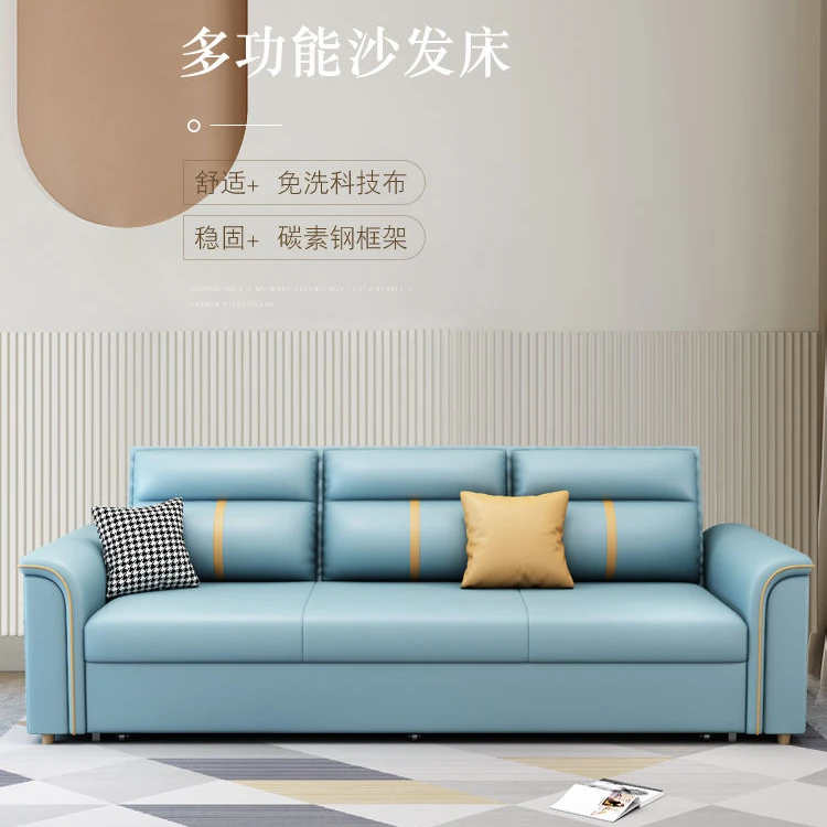 轻奢沙发床可折叠多功能两用客厅小户型可伸缩坐卧科技布储物新款