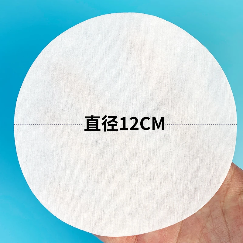 12厘米平纹圆棉片美容仪器专用化妆棉卸妆棉大片棉手持大尺寸棉片