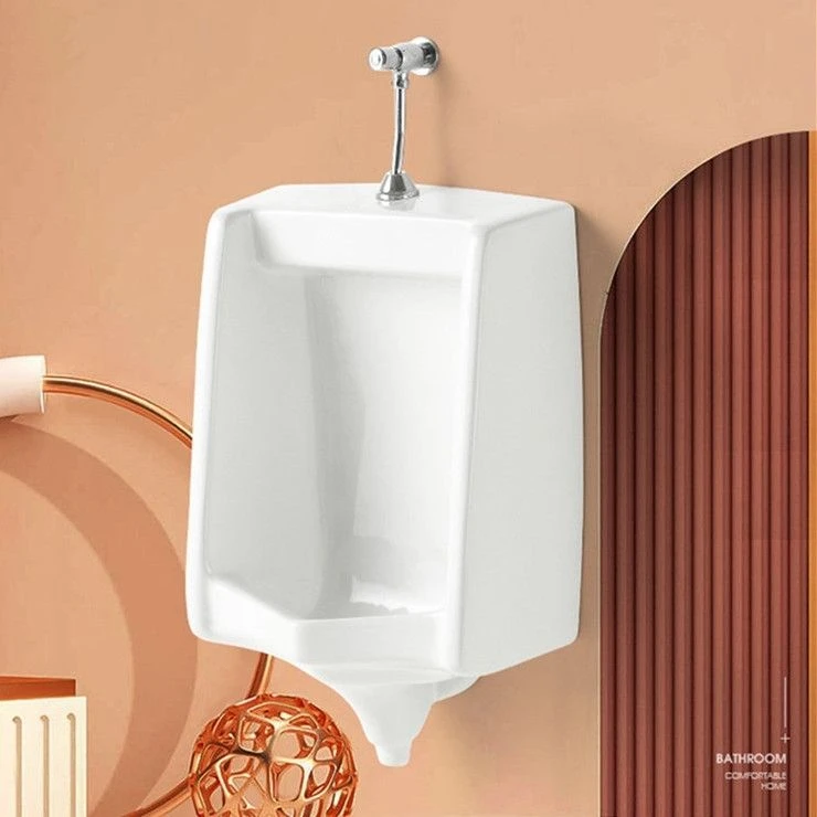 挂墙式带感应自动智能冲水小便器陶瓷小便器酒店卫生间工程尿斗