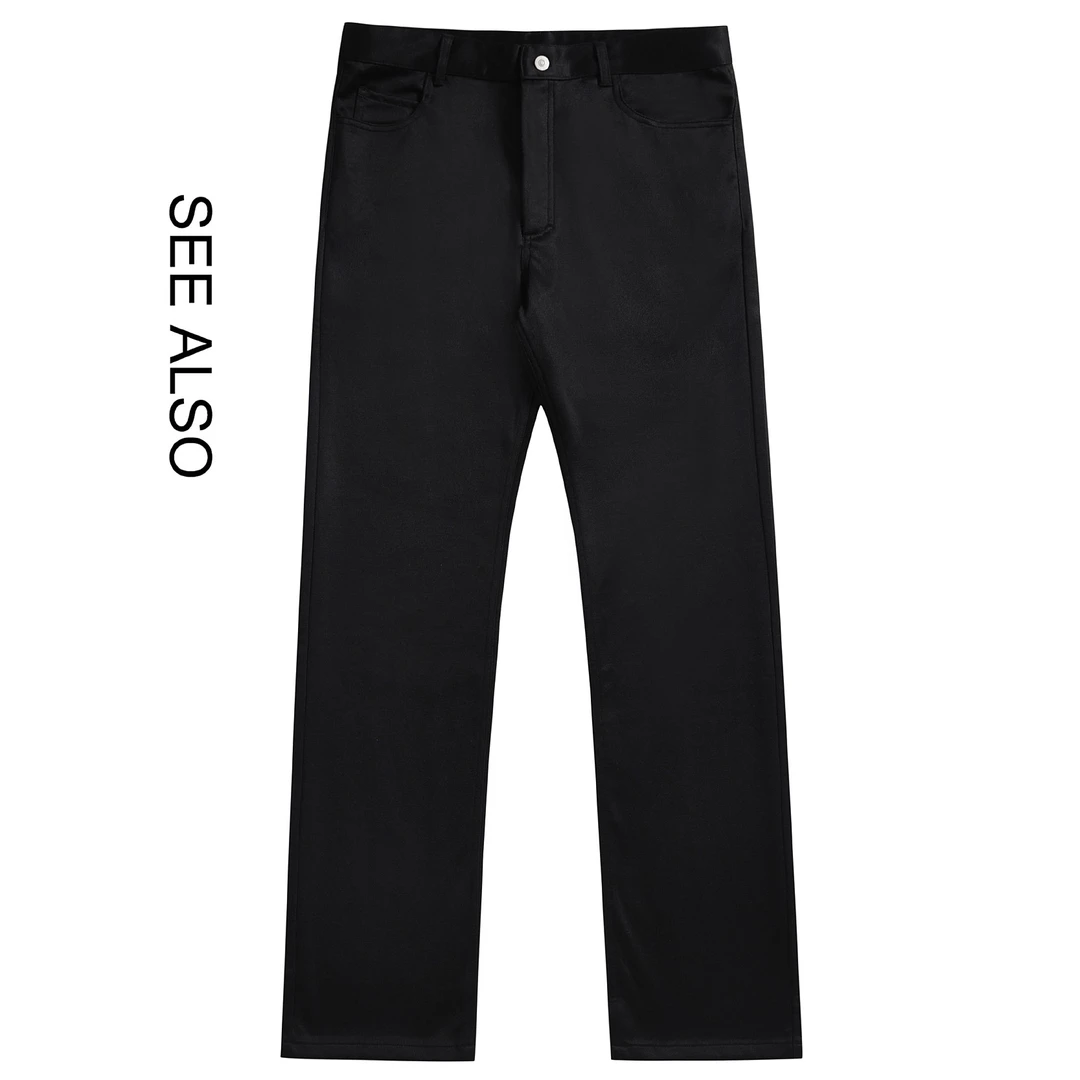 see also 黑色直筒休闲裤纯色百搭时尚男女款长裤