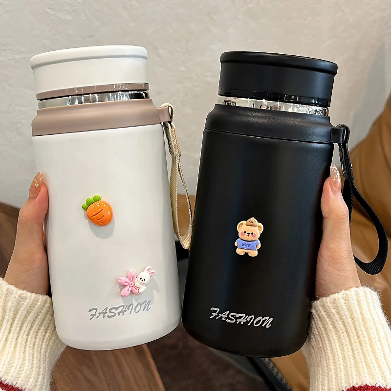 智能显温保温杯男女士2023新款便携泡茶水杯子男士高级保温水杯