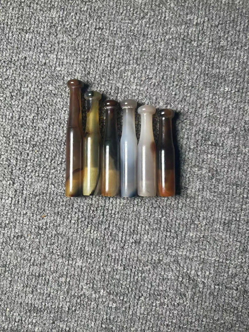 天然水草玛瑙烟嘴山水风烟锅配件烟嘴烟斗传统旱烟袋锅多样性发货