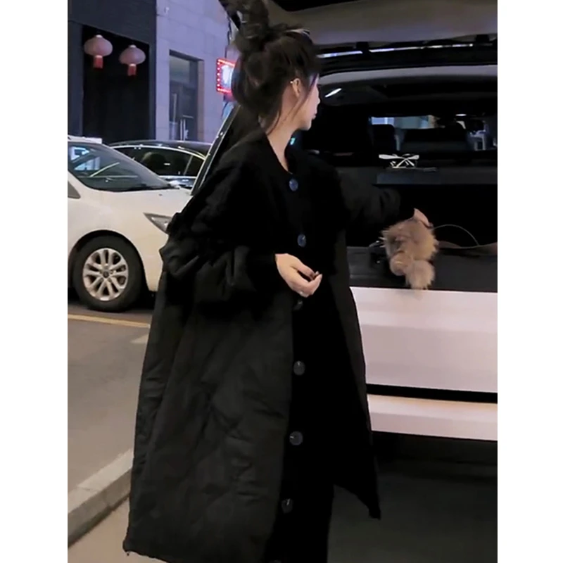 设计款小众宽松拼接针织外套女欧洲站2024秋季新款百搭中长款上衣