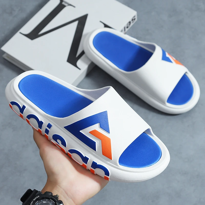 奈迹拖鞋男夏季踩屎感潮流外穿厚底耐磨户外室外防滑一字凉拖【A】