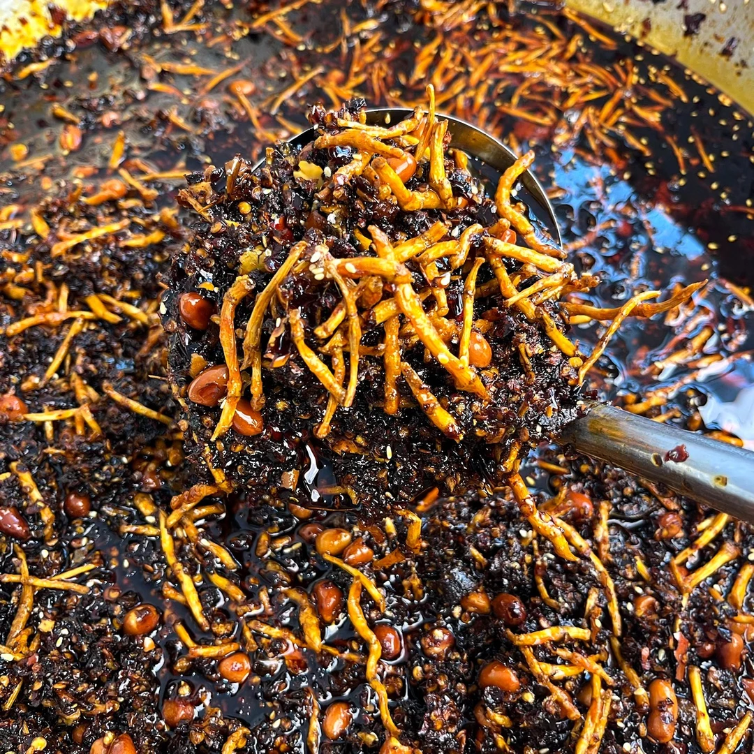 折耳根油辣椒下饭菜凉拌红油鱼腥草油泼辣子贵州特产