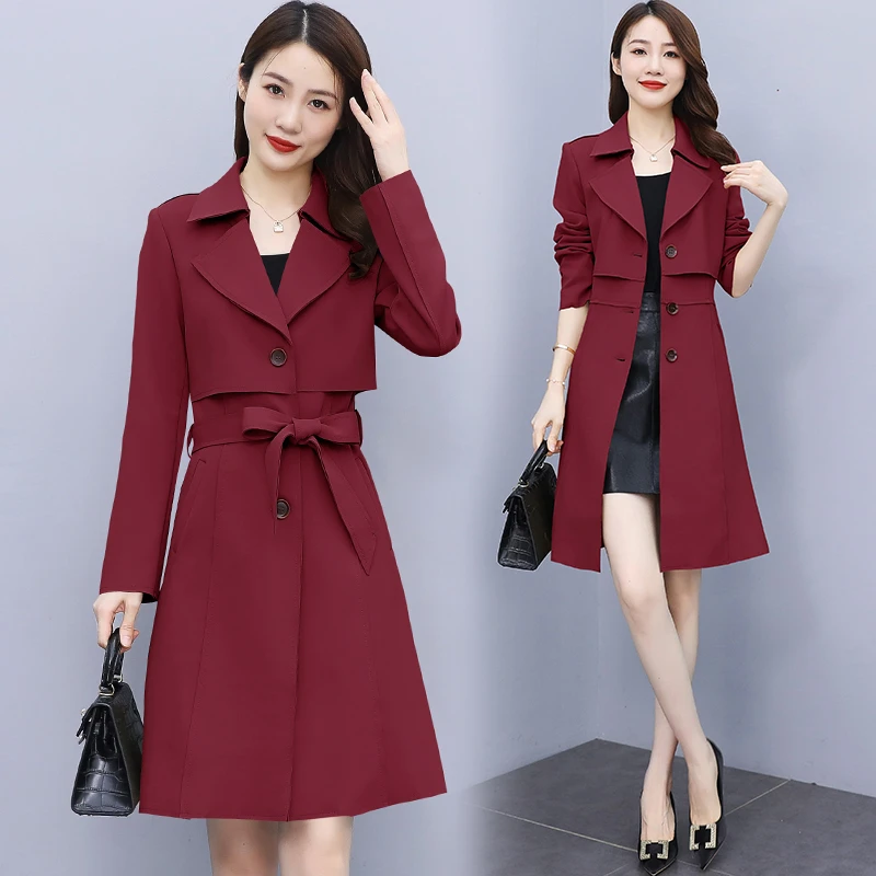 2025年春秋季新款英伦风高级感大衣中长款女装风衣今年流行外套潮