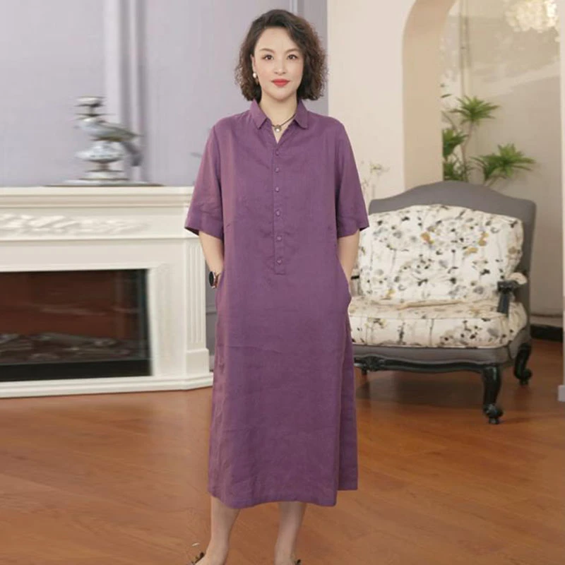 POLO领衬衫连衣裙女2025夏季新款短袖时尚休夏季休闲短袖连衣裙