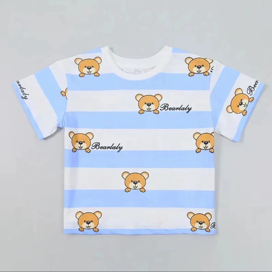 【XBT33576】夏季新款男童印花短袖