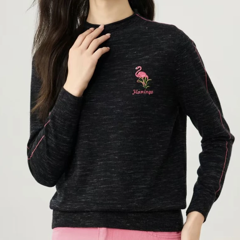 娜娜家8456款时尚半高领羊毛衫