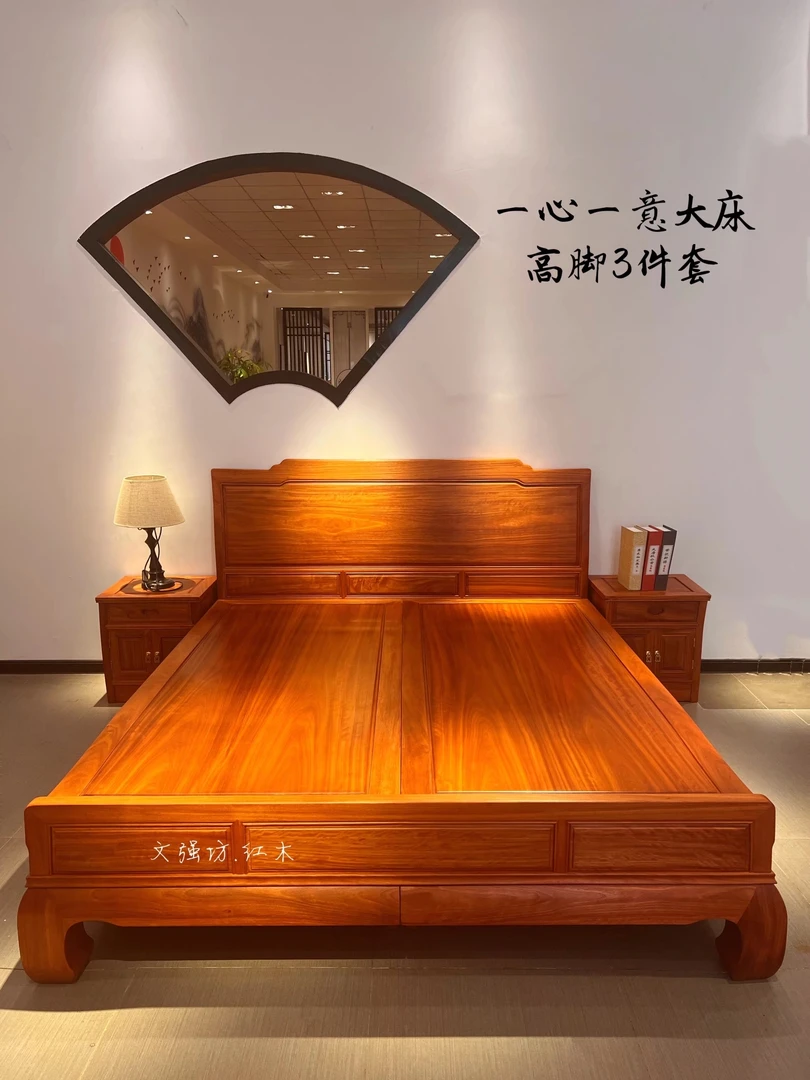 老挝花L1.8米一心一意大床