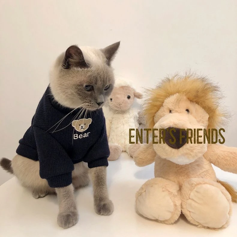猫咪衣服春秋冬季英短美短夏宠物狗狗幼猫小猫衣服透气防掉毛加厚