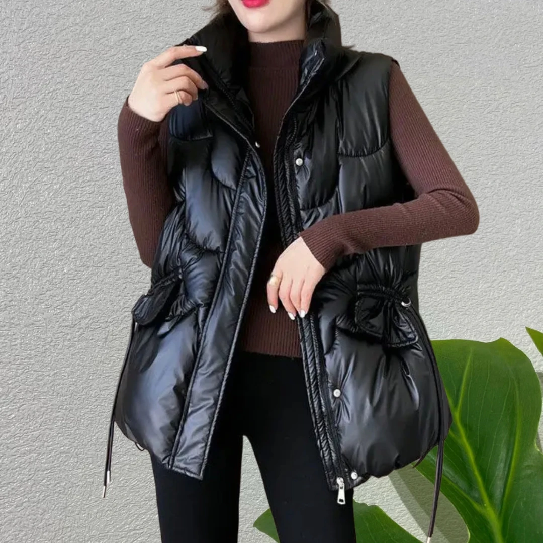 【热销爆款】时尚网红棉马甲秋冬新款百搭洋气显瘦无袖坎肩马甲