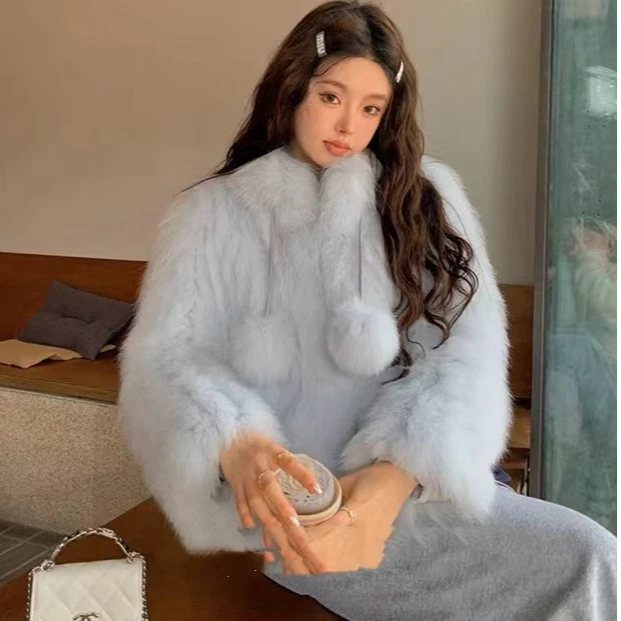 人造皮草 女士冬季时尚编织外套专拍链接409—699